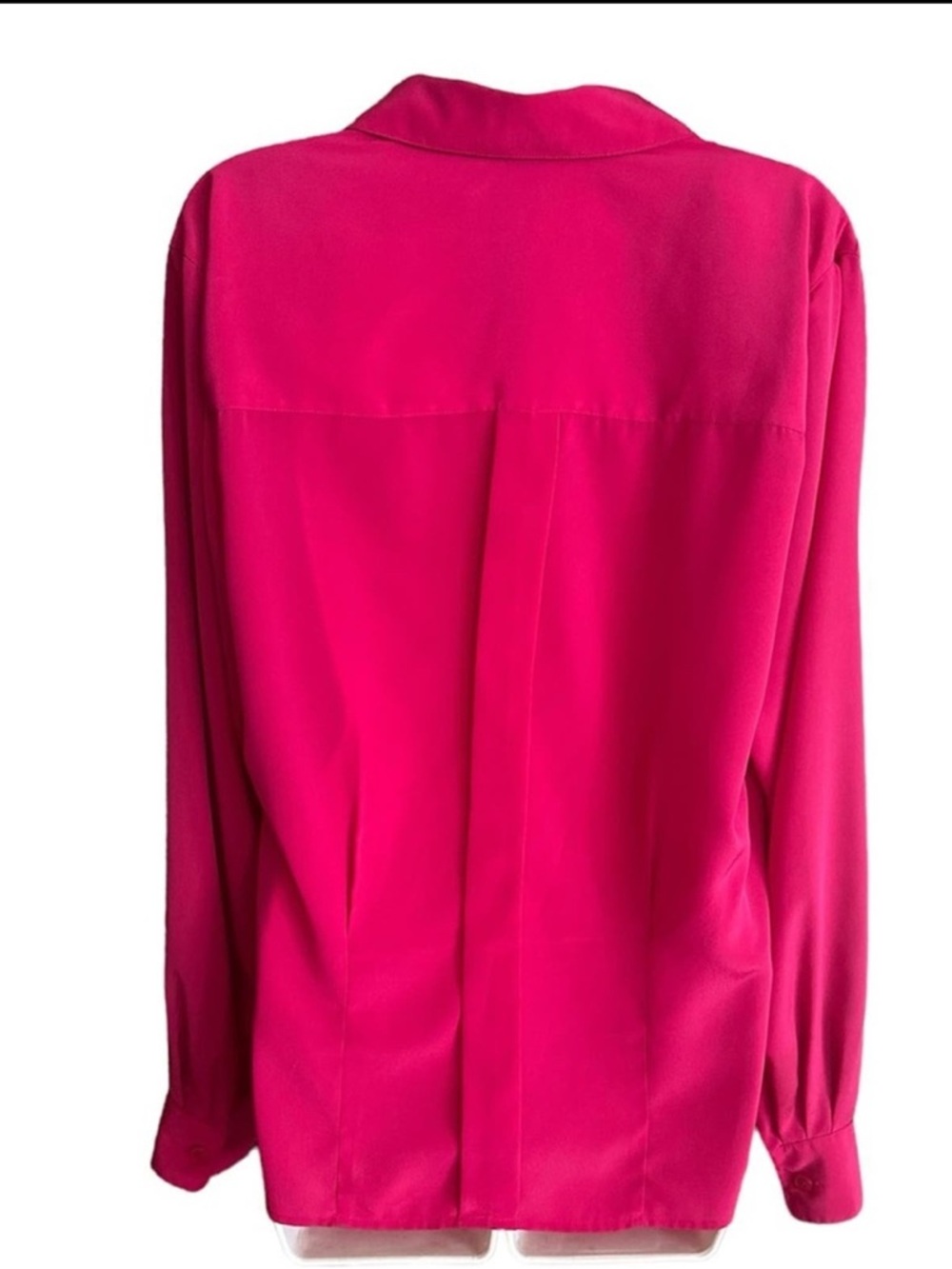 Dior Button-Front Blouse in Vibrant Fuchsia - Picture 2 of 4